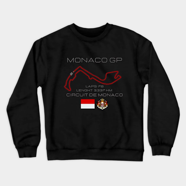 Monaco Grand Prix, Circuit de Monaco, formula 1, F1 Crewneck Sweatshirt by Pattyld